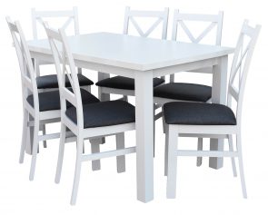 Stół z 5 krzesłami zestaw